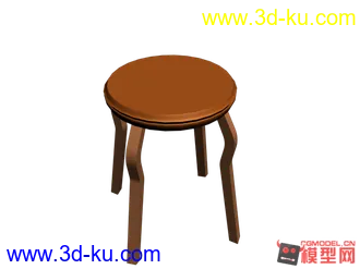 3D打印模型古典圆凳的图片