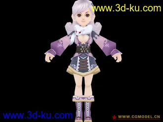 3D打印模型一个卡通MM的图片
