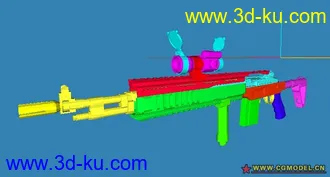 3D打印模型mk14步枪的图片