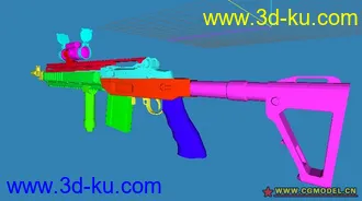 3D打印模型mk14步枪的图片