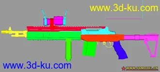 3D打印模型mk14步枪的图片