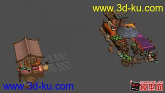 3D打印模型古代集市水果摊等（转）的图片