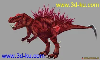 3D打印模型大家绝对没有的。。游戏恐龙一只。。。的图片