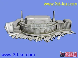 3D打印模型渔船  破渔船 鱼头船战斗 海贼王建筑的图片