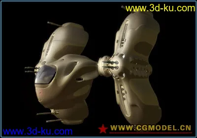 科幻炮艇1 maya科幻系列模型的图片2