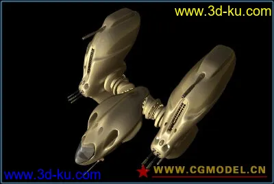 科幻炮艇1 maya科幻系列模型的图片3