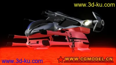 科幻炮艇2 maya科幻系列模型的图片1