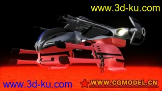 3D打印模型科幻炮艇2 maya科幻系列的图片