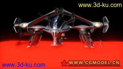 科幻炮艇2 maya科幻系列模型的图片2
