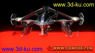 3D打印模型科幻炮艇2 maya科幻系列的图片