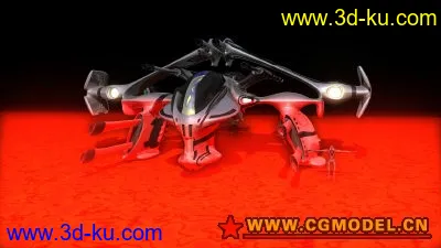 科幻炮艇2 maya科幻系列模型的图片3