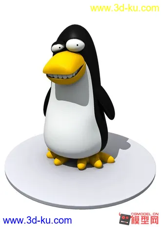 3D打印模型卡通企鹅的图片