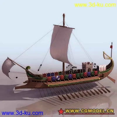 中世纪欧洲著名战舰合集 单独打包 省分模型的图片2