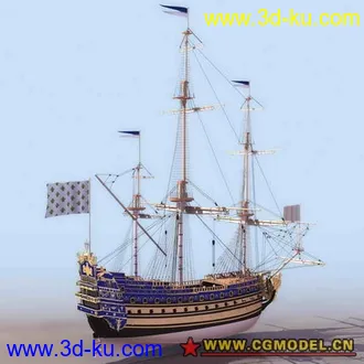 3D打印模型中世纪欧洲著名战舰合集 单独打包 省分的图片