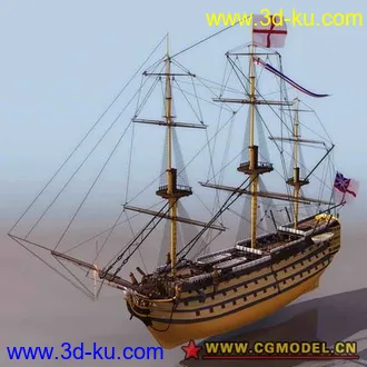 3D打印模型中世纪欧洲著名战舰合集 单独打包 省分的图片