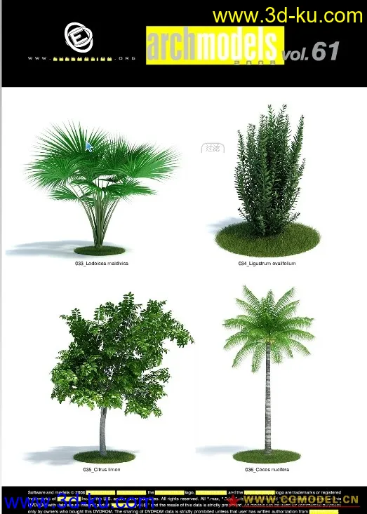 Evermotion Archmodels vol. 61树木模型下载种子的图片9