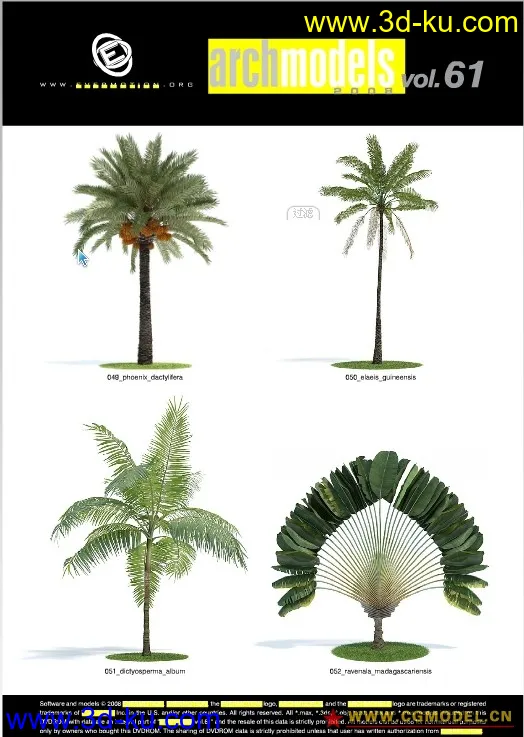 Evermotion Archmodels vol. 61树木模型下载种子的图片13