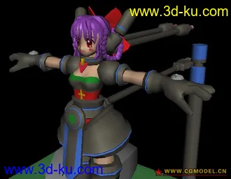 3D打印模型电脑配件改装的小MM的图片