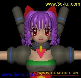 3D打印模型电脑配件改装的小MM的图片