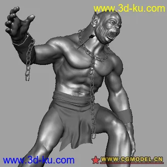 3D打印模型超酷半兽人  精模的图片