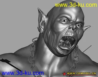 3D打印模型超酷半兽人  精模的图片