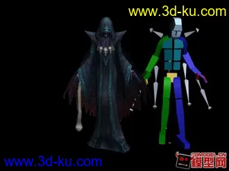 3D打印模型巫师有  骨骼有     全套动作和贴图，希望能帮到大家的图片