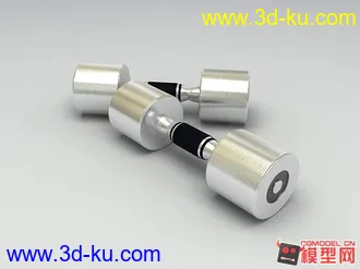 3D打印模型渲染练习--哑铃的图片