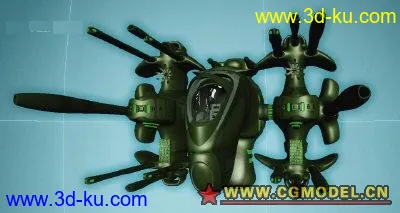 科幻炮艇4 maya科幻系列 mb格式模型的图片1