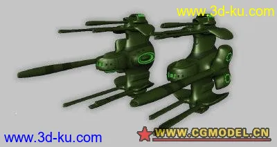 科幻炮艇4 maya科幻系列 mb格式模型的图片3
