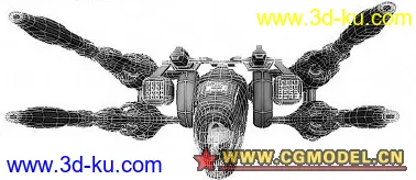 科幻炮艇5 maya科幻系列 mb格式模型的图片1