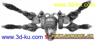 3D打印模型科幻炮艇5 maya科幻系列 mb格式的图片