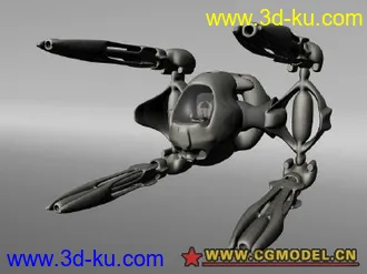 3D打印模型科幻炮艇5 maya科幻系列 mb格式的图片
