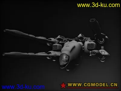科幻炮艇5 maya科幻系列 mb格式模型的图片3