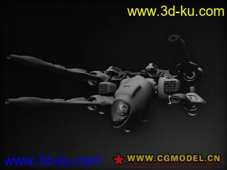 3D打印模型科幻炮艇5 maya科幻系列 mb格式的图片
