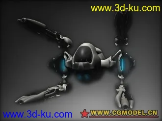 3D打印模型科幻炮艇5 maya科幻系列 mb格式的图片