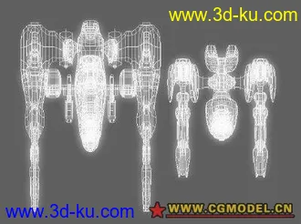 3D打印模型科幻炮艇5 maya科幻系列 mb格式的图片