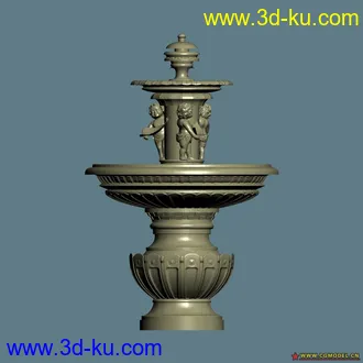 3D打印模型喷水钵的图片