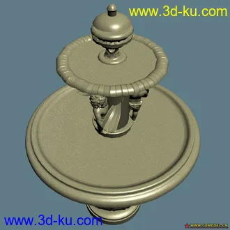 3D打印模型喷水钵的图片