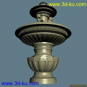 3D打印模型喷水钵的图片