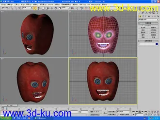 3D打印模型卡通苹果的图片