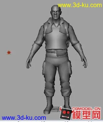 3D打印模型大兵带绑定的图片