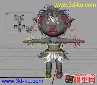 3D打印模型小精灵带绑定的图片