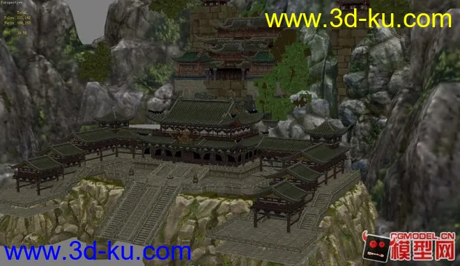 【笑傲江湖】 唐门场景全图 模型贴图下载（顺带唐门教主）的图片2