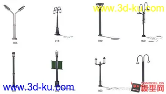 3D打印模型一些马路路灯的图片