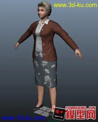 老妇人模型的图片