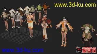 3D打印模型剑灵的全部套装整合的图片