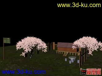 3D打印模型山间小屋的图片