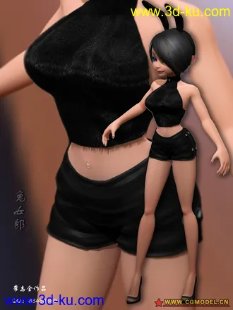 3D打印模型兔女郎的图片