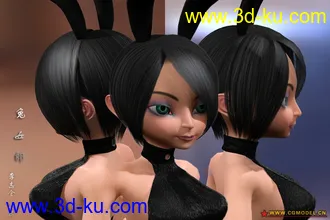 3D打印模型兔女郎的图片