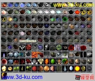 3D打印模型maya材质库的图片